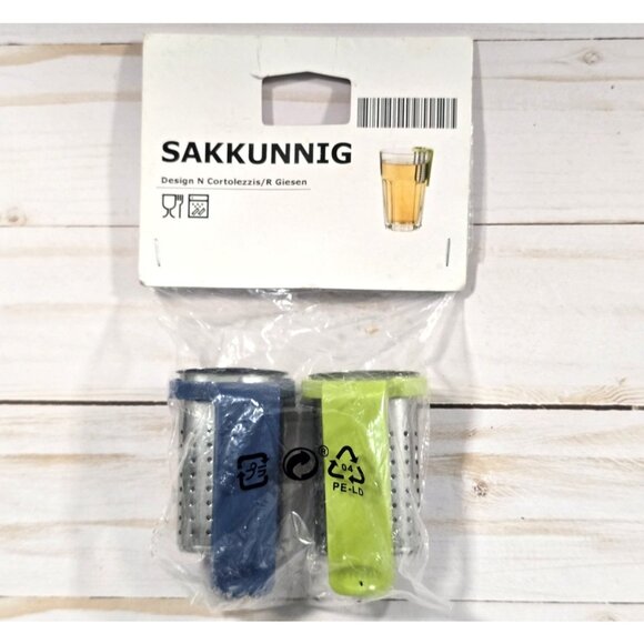 Set IKEA SAKKUNNIG Tea Infuser Stainless Steel Hang On Basket Strainer Mug Gift - Picture 5 of 5